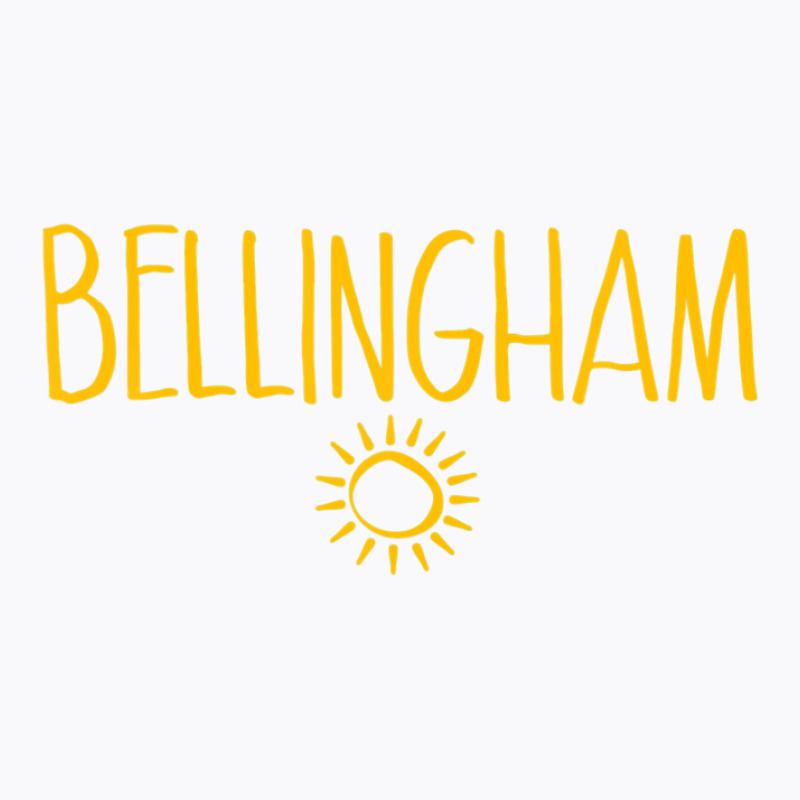 Bellingham Washington Drawing Of Sun Amber Print T-shirt | Artistshot