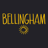 Bellingham Washington Drawing Of Sun Amber Print Unisex Sherpa-lined Denim Jacket | Artistshot