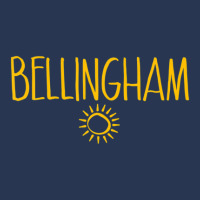 Bellingham Washington Drawing Of Sun Amber Print Men Denim Jacket | Artistshot