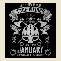 True Vikings Were Born In January Viking Helmet Birthday Vegvisir Viki Cropped Hoodie | Artistshot