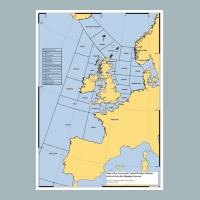 Uk Shipping Forecast Map  Blue Nostalgia Cute Unisex Sherpa-lined Denim Jacket | Artistshot