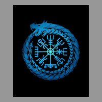 Vegvisir Jormungandr World Serpent  Quote 80s Women's V-neck T-shirt | Artistshot