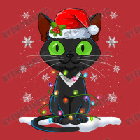 Santa Hat Cat Christmas Lights Funny Kitten Cat Lover T-shirt | Artistshot