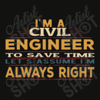 I'm An Engineer To Save Time Let's Just Assume I'm Always Right Funny Scorecard Crop Tee | Artistshot