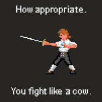 How Appropriate You Fight Like A Cow Ladies Fitted T-shirt | Artistshot