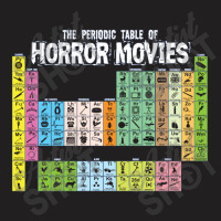 The Periodic Table Of Horror Movies Science T-shirt | Artistshot