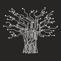 Electronics Technician Binary Tree  Electrical Engineer Ladies Fitted T-shirt | Artistshot