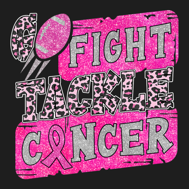 Pink Breast Cancer Awareness Football Go Fight Tackle Cancer Classic T-shirt by doreaumafilak | Artistshot