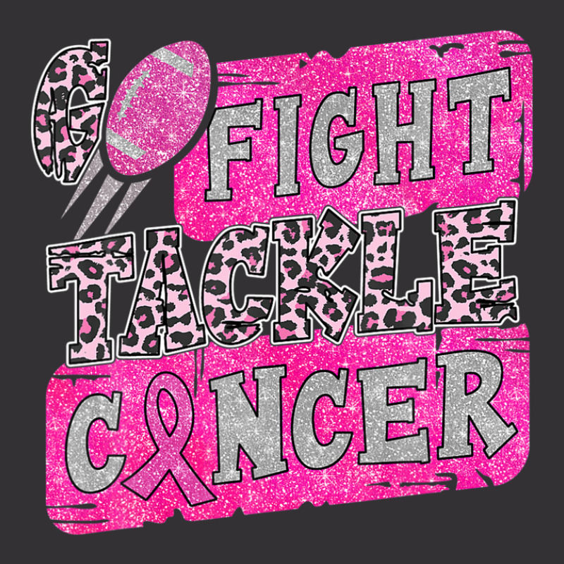 Pink Breast Cancer Awareness Football Go Fight Tackle Cancer Vintage Hoodie by doreaumafilak | Artistshot