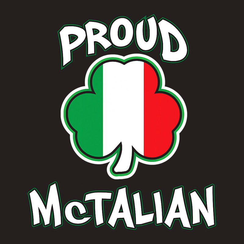 Mctalian Irish And Italian Pride Shamrock St Patricks Day Tank Top | Artistshot