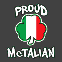 Mctalian Irish And Italian Pride Shamrock St Patricks Day Vintage T-shirt | Artistshot