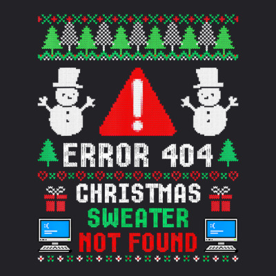 Computer Error 404 Ugly Christmas Sweater Not's Found Pullover Hoodie Youth Tee Designed By Eegarzz