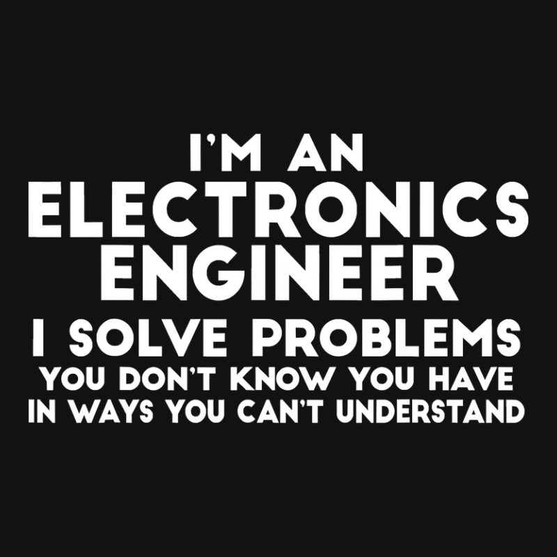 Engineer Funny Gift  Electronics Engineer I Solve Problems Scorecard Crop Tee by casaniuy89 | Artistshot