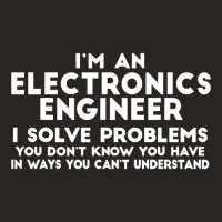 Engineer Funny Gift  Electronics Engineer I Solve Problems Ladies Fitted T-shirt | Artistshot