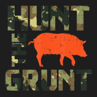 Hot Trend Camo Hunt The Grunt Hog Vintage Wild Boar Hunting Hunt Dad Classic T-shirt | Artistshot