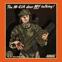 The M41a Does My Talking Medium-length Apron | Artistshot