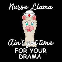 Nurse Llama Funny Nursing Registered Practitioner Gift Cropped Hoodie | Artistshot