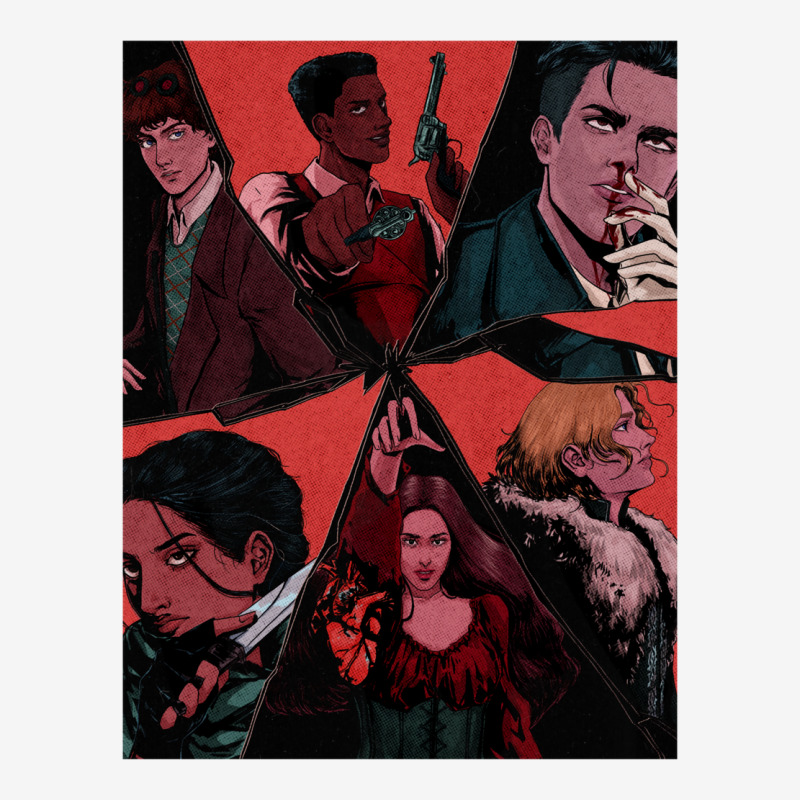 Six Of Crows Illustration (textured) Adjustable Cap by remichovand | Artistshot