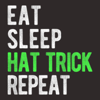 Eat, Sleep, Hat Trick, Repeat Cool Hockey Fan Racerback Tank | Artistshot