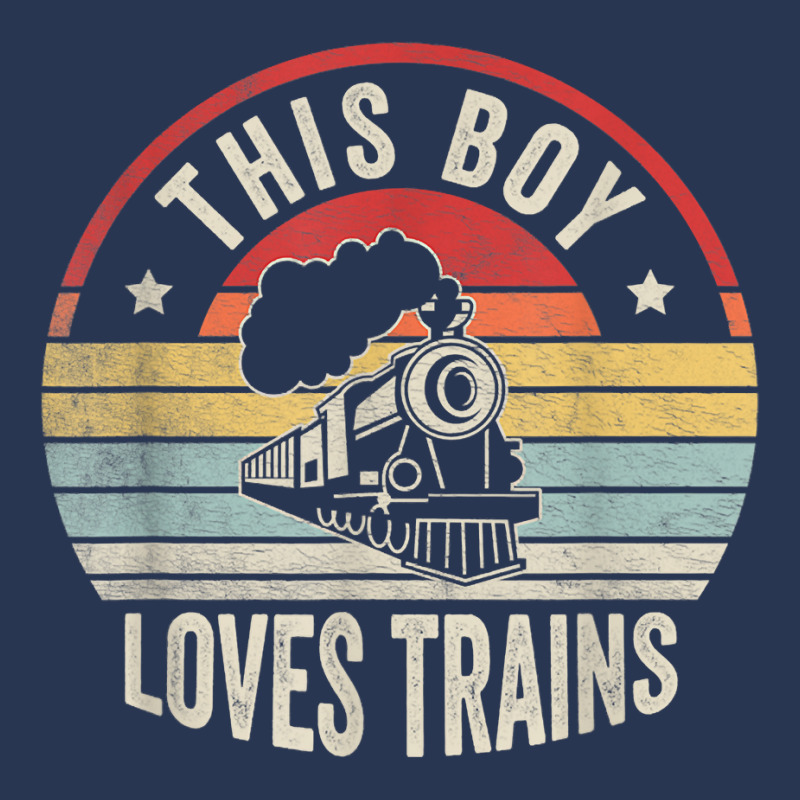 Boy Love Train Wagon Lover Retro This Boy Loves Trains T Shirt Ladies Denim Jacket by alysestick8m7 | Artistshot