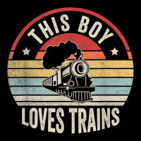 Boy Love Train Wagon Lover Retro This Boy Loves Trains T Shirt Cropped Sweater | Artistshot