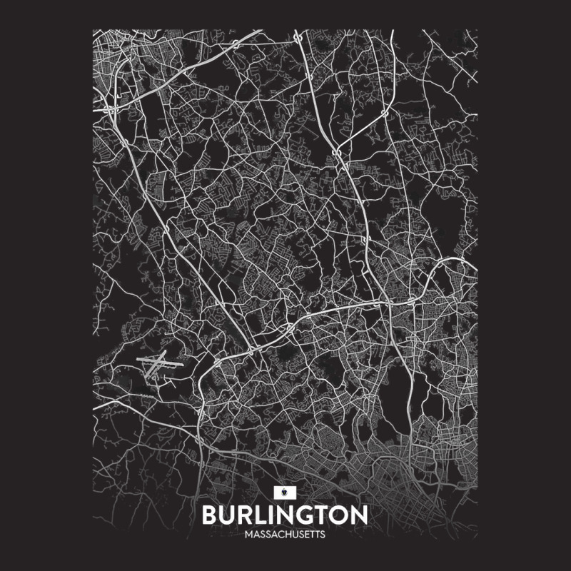 Burlington Massachusetts City Map Travel Souvenir Hometown T Shirt Vintage Cap | Artistshot