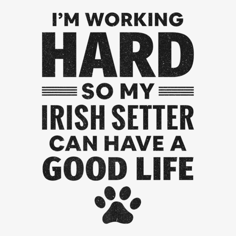 I'm Working Hard So My Irish Setter Dog Breed Ladies Fitted T-Shirt by hyskovoyc | Artistshot