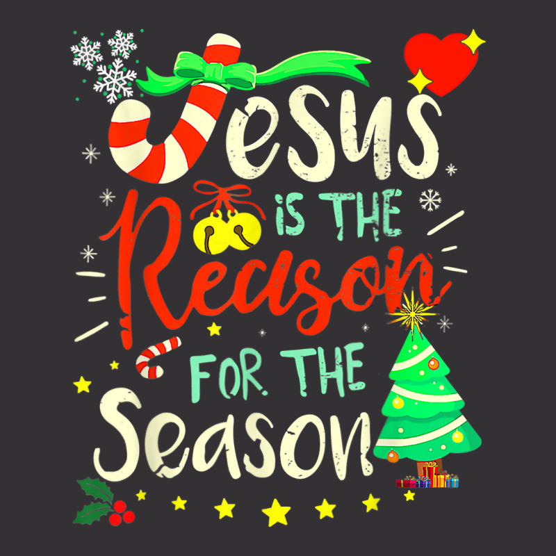 Funny Christmas Pajamas Jesus Is The Reason For The Season T Shirt Vintage Hoodie by alysestick8m7 | Artistshot