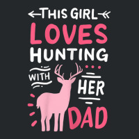 Hot Trend Hunting Girl With Her Dad Father's Day Crewneck Sweatshirt | Artistshot