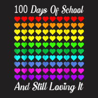 Heart Happy 100 Days Of School And I Still Loving It Gift T Shirt T-shirt | Artistshot