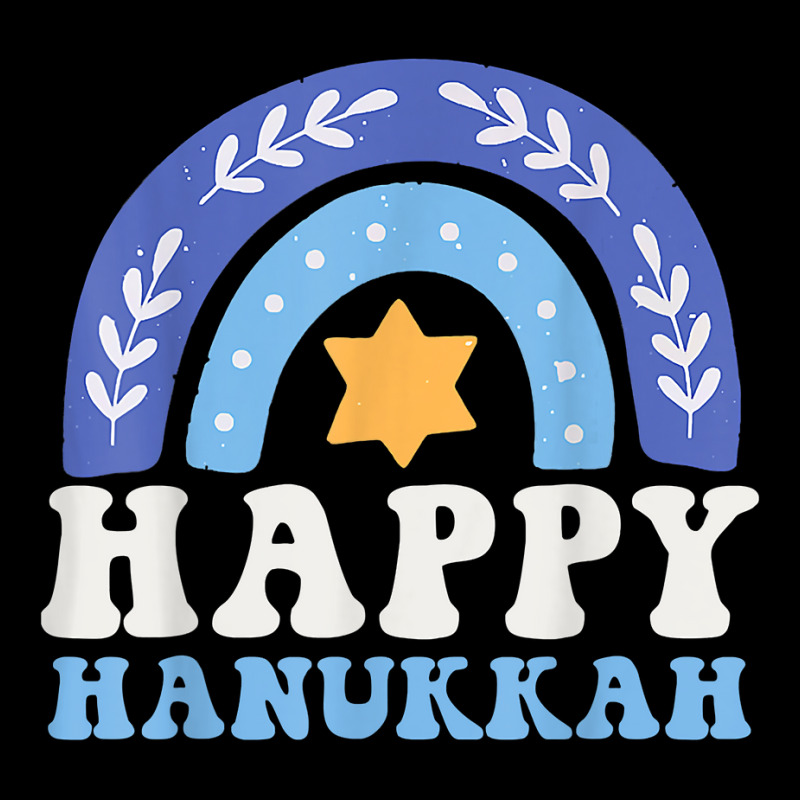 Happy Hanukkah Chanukah Rainbow Menorah Jewish Holiday T Shirt Youth Zipper Hoodie | Artistshot