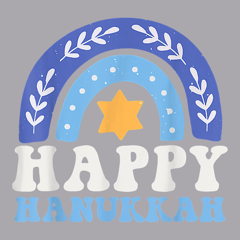 Happy Hanukkah Chanukah Rainbow Menorah Jewish Holiday T Shirt Youth 3/4 Sleeve | Artistshot