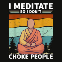 I Meditate Vintage Buddha Buddhism Zen Spiritual Meditation T Shirt Scorecard Crop Tee | Artistshot