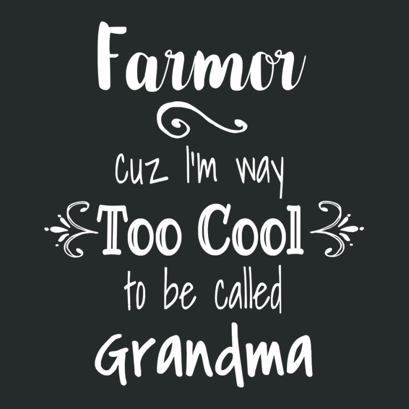 Farmor Too Cool To Call Grandma Danish Swedish Grandmother Women's Triblend Scoop T-shirt by JamesArtists | Artistshot