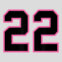 Number 22 Sports Jersey Athlete Fan Pink Black Lucky Number T Shirt Men's Polo Shirt | Artistshot