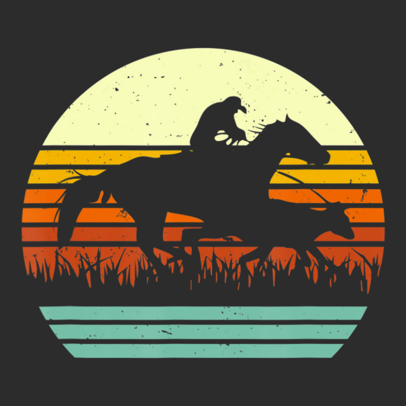 Trending Horse And Cowboy Calf Roping Retro Sun Style Exclusive T-shirt by Sperry Duval | Artistshot