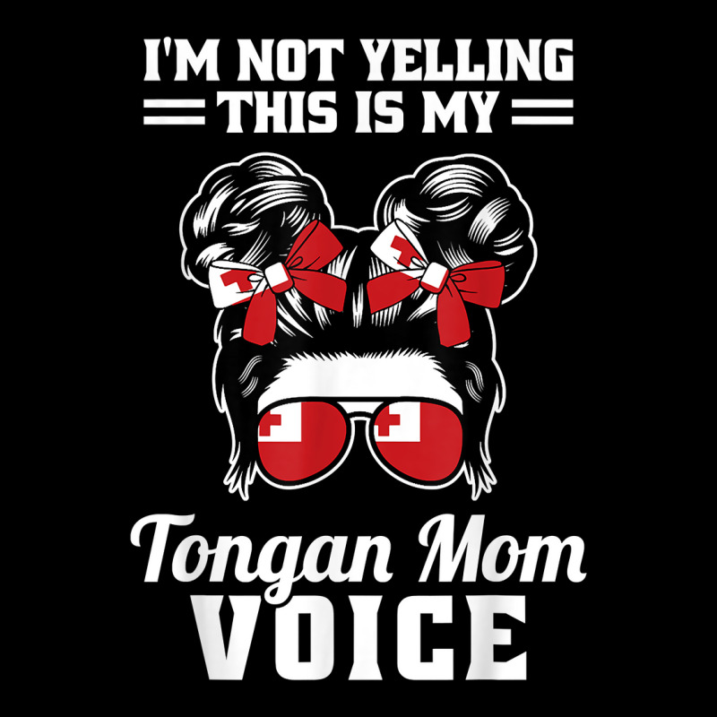 I'm Not Yelling This Is My Tongan Mom Voice Tonga Space Buns T Shirt Cropped Hoodie by hyong5i4 | Artistshot