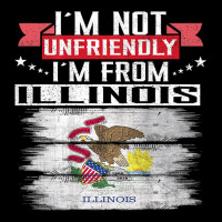 Illinois Flag I´m Not Unfriendly I´m From Illinois Backprint T Shirt Youth Jogger | Artistshot