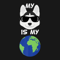 My Siberian Husky Is My World Siberian Husky Flannel Shirt | Artistshot