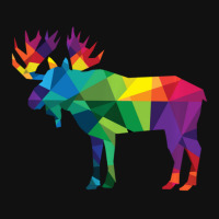 Limited Edition Moose Colorful Low Poly Art Hunting Theme- Hunters Graphic T-shirt | Artistshot