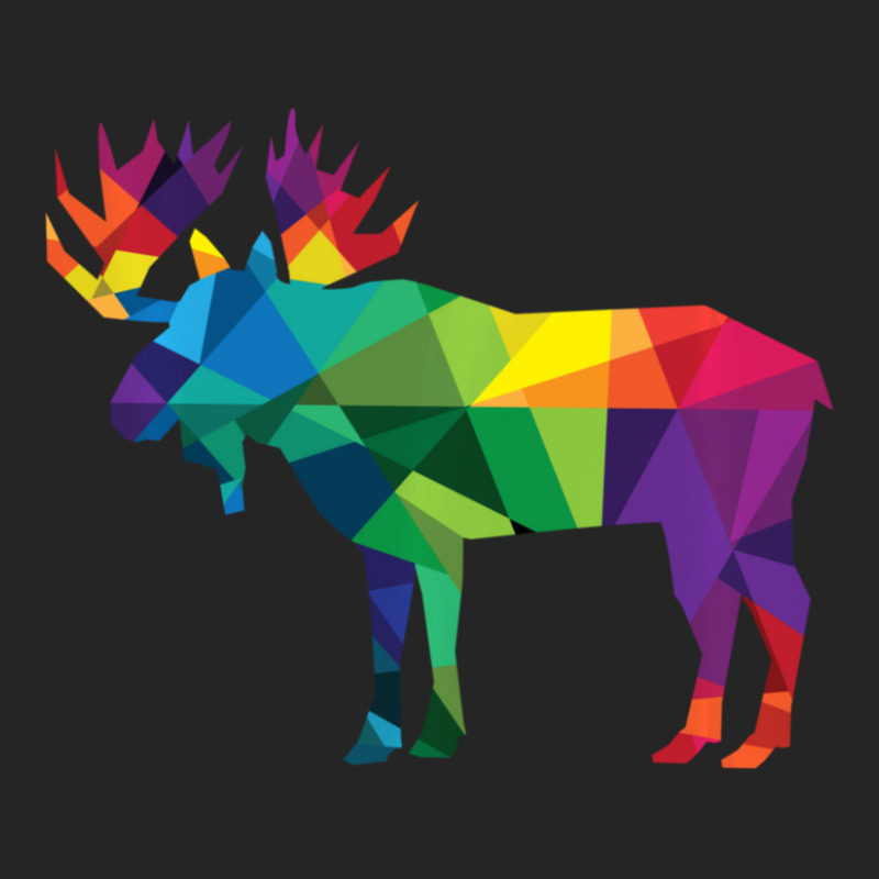 Limited Edition Moose Colorful Low Poly Art Hunting Theme- Hunters Unisex Hoodie | Artistshot