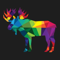 Limited Edition Moose Colorful Low Poly Art Hunting Theme- Hunters Classic T-shirt | Artistshot