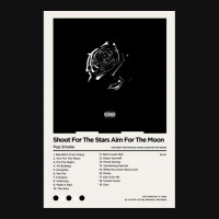 Shoot For The Stars Aim For The Moon Smoke Poster Metal Print Square | Artistshot