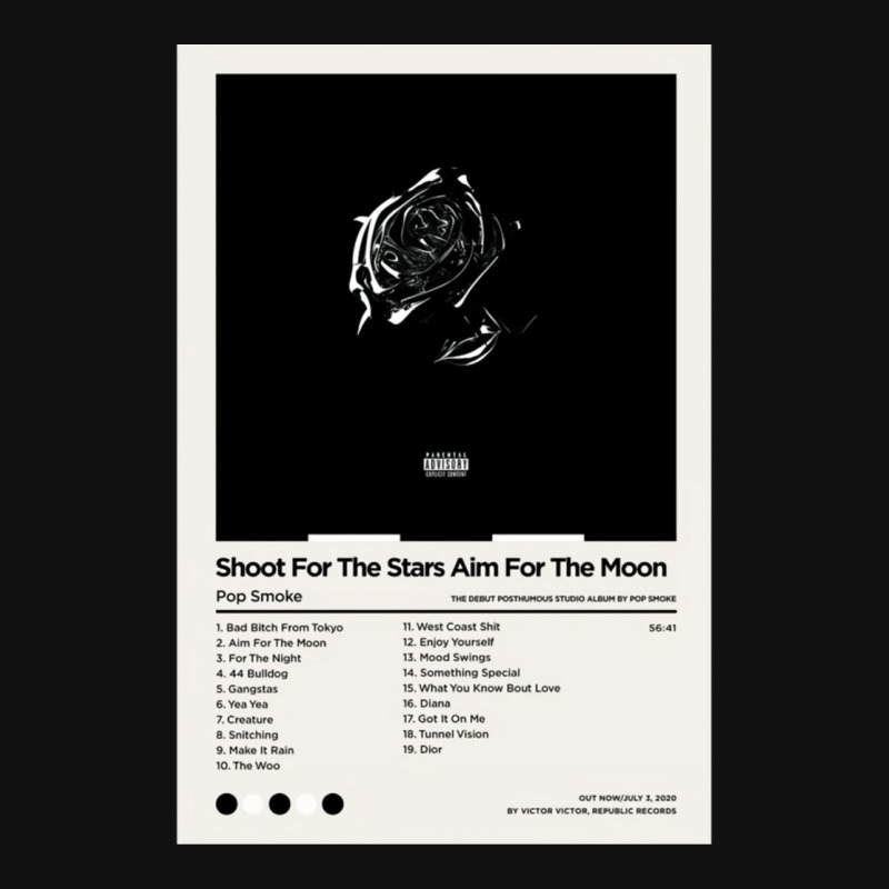 Shoot For The Stars Aim For The Moon Smoke Poster Round Patch | Artistshot