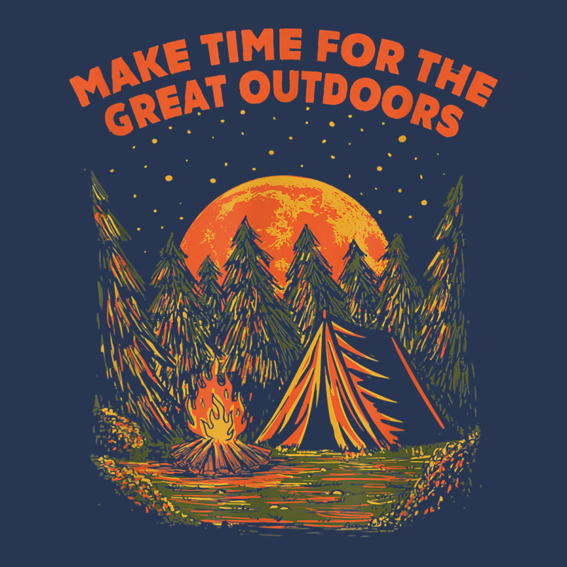 Make Time For Outdoors Camping Hiking Camper Hiker Traveler T Shirt Men Denim Jacket by l71e1leis | Artistshot