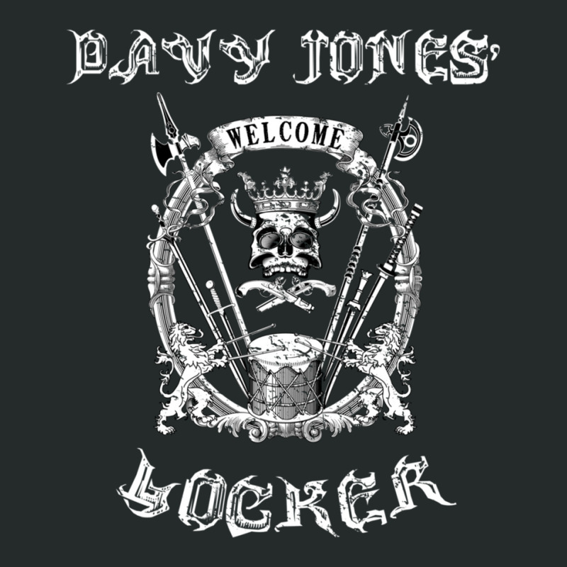 Limited Edition Welcome To Davy Jones Locker Cool Pirate Bottom Of The Women's Triblend Scoop T-shirt by yumgaugeteuda | Artistshot