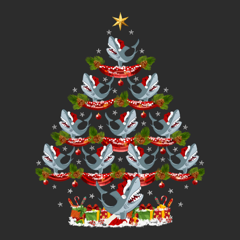 Xmas Holiday Santa Great White  Christmas Tree Exclusive T-shirt | Artistshot