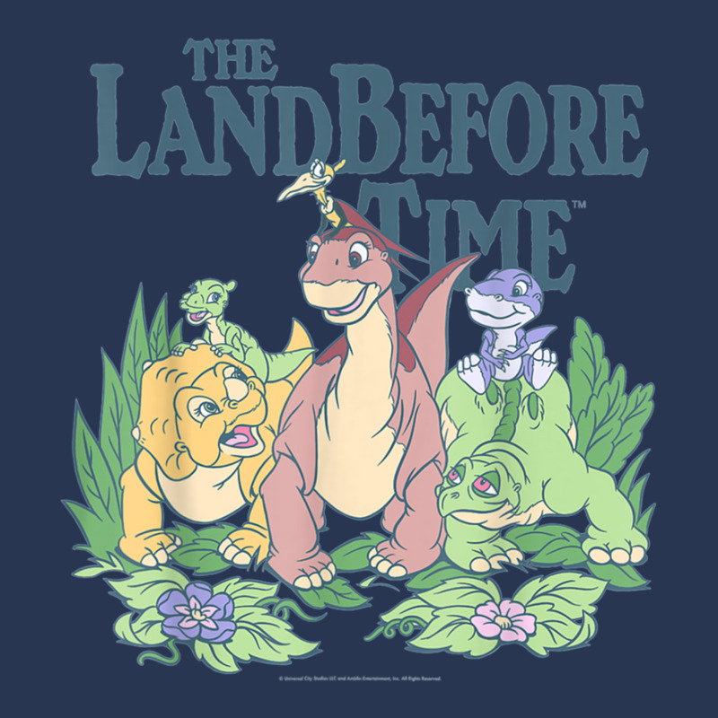 Land Before Time Pastel Dinosaur Friends T-shirt Men Denim Jacket | Artistshot