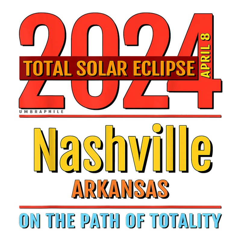 Nashville Arkansas Ar Total Solar Eclipse 2024  4  T Shirt Youth Hoodie by sheritl9tl | Artistshot