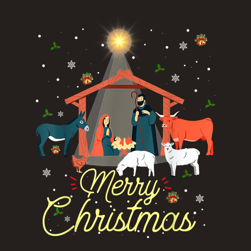 Merry Christmas Baby Christ Jesus Nativity Scene Matching T Shirt Tank Top by cordellwerw56r | Artistshot